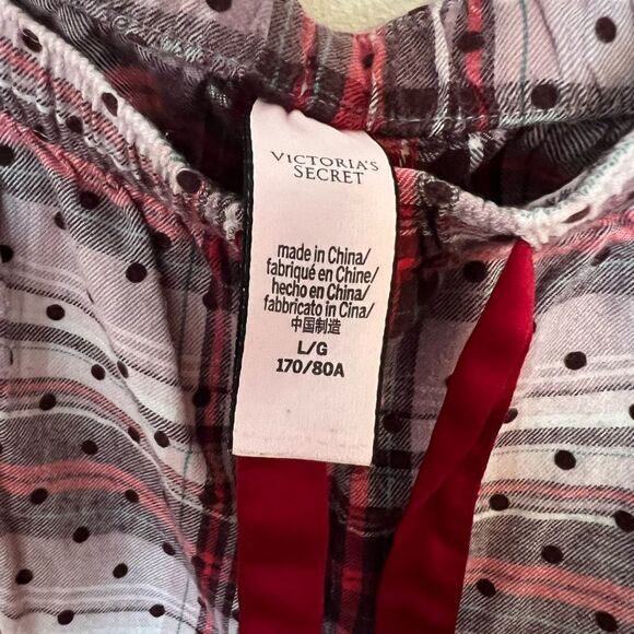 Victoria's Secret Red and Black Plaid Pajama Pants - Picture 2 of 3
